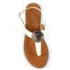LUNAR WOMENS FLAT STRAP SANDAL - WHITE